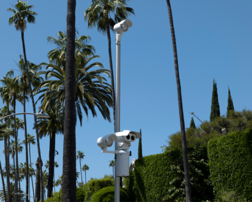 Security cameras in the LA sky