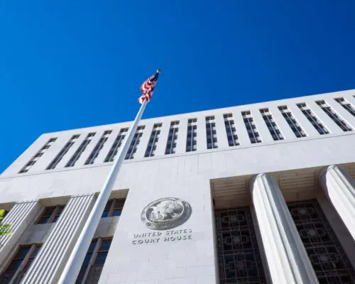 Detail of the Los Angeles Court House Building